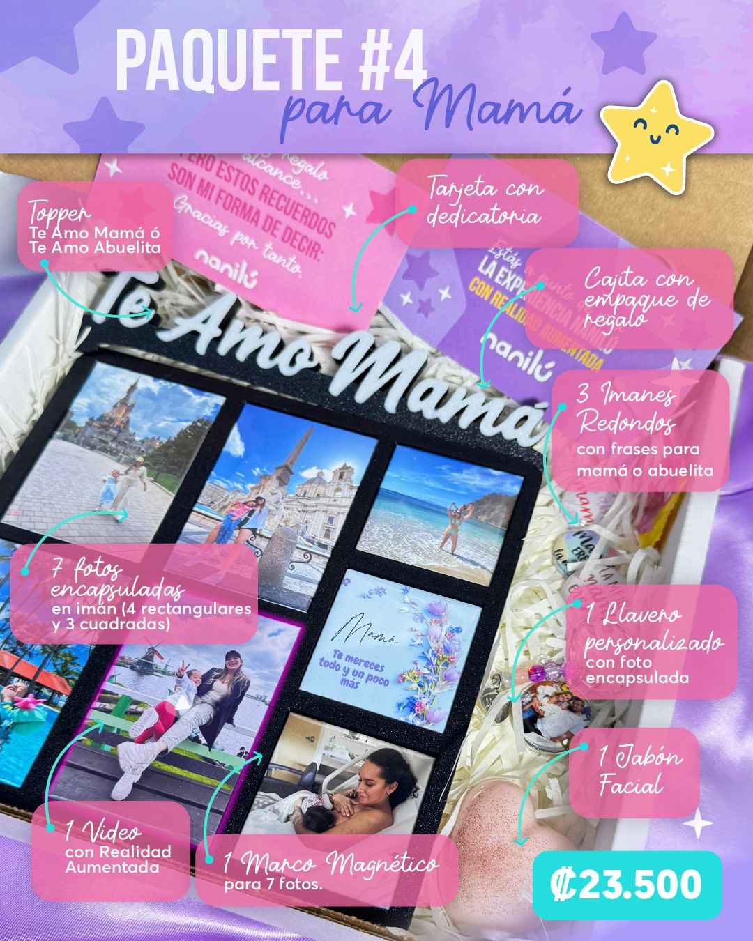 Paquete $4 para mamá