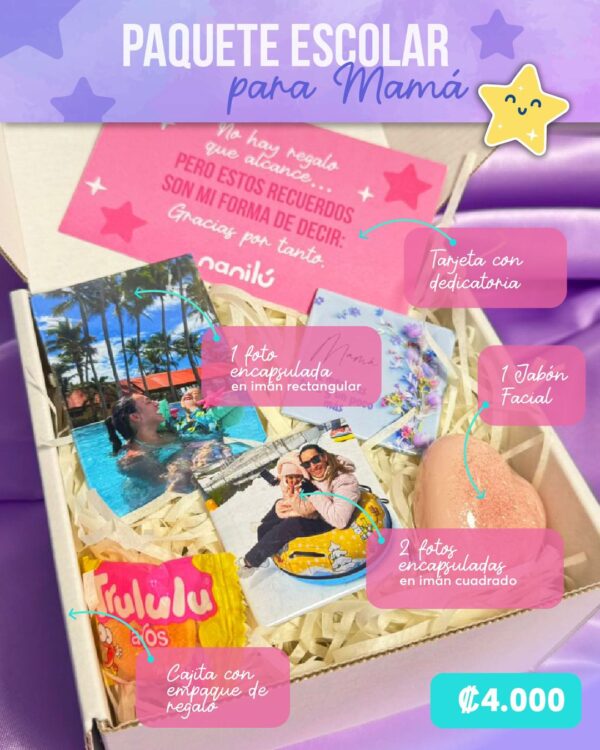 Paquete escolar para mamá