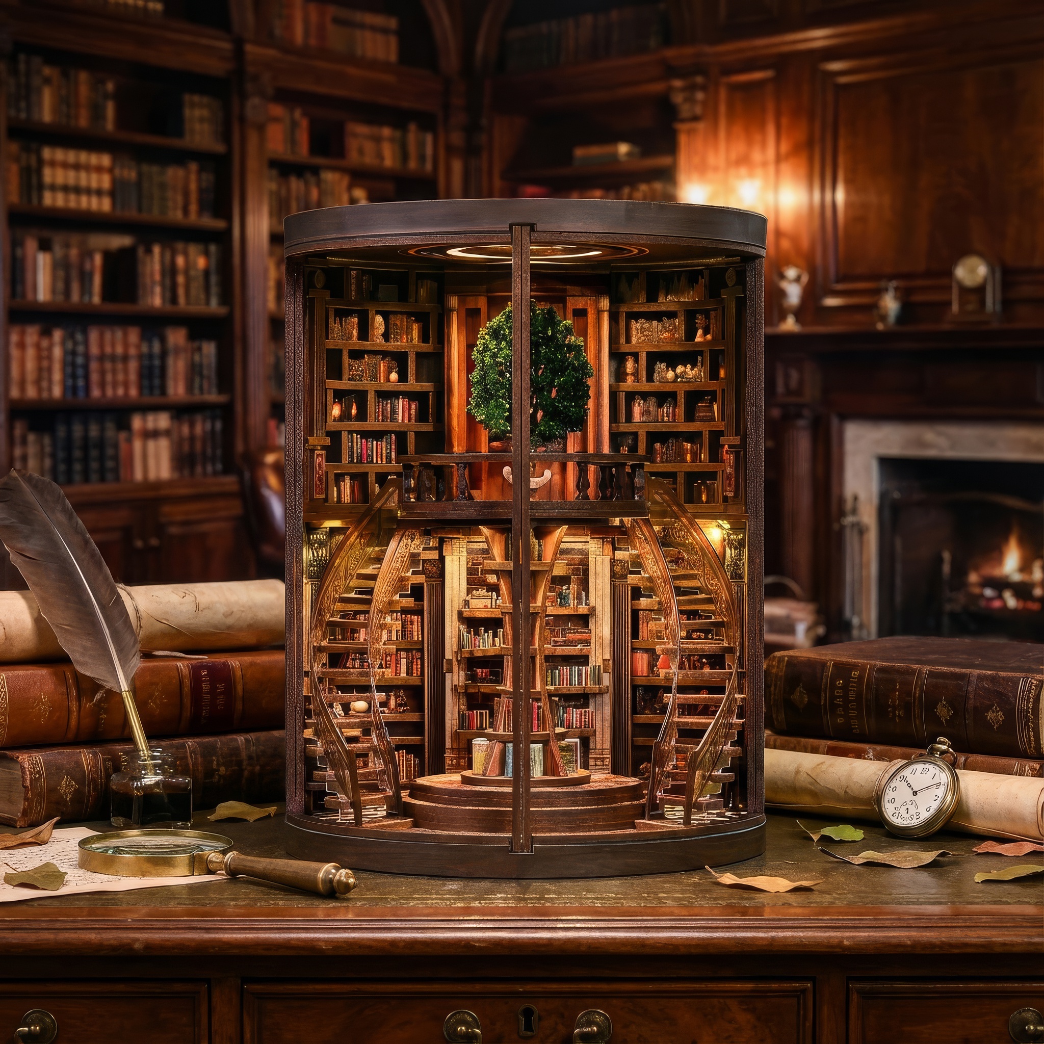 Biblioteca con árbol - Imagen 3